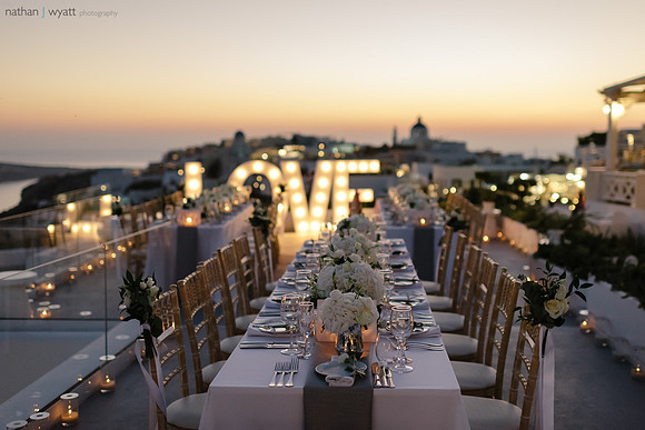 Canaves Oia Weddings - Veranda Restaurant - Sunday Suites
