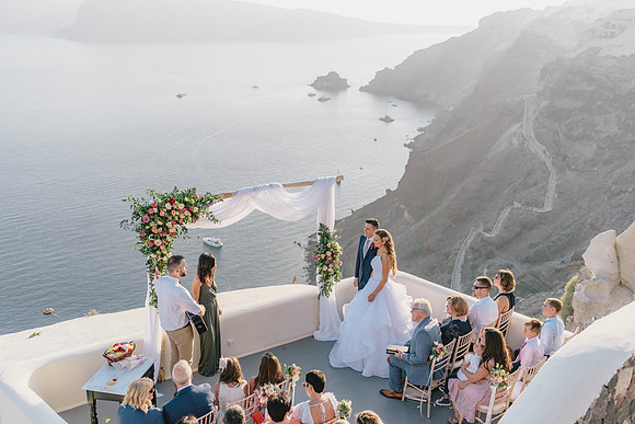 Canaves Oia Weddings - Panorama Balcony