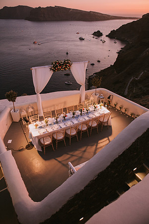 Canaves Oia Weddings - Panorama Balcony