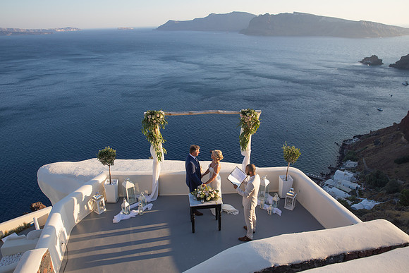 Canaves Oia Weddings - Panorama Balcony