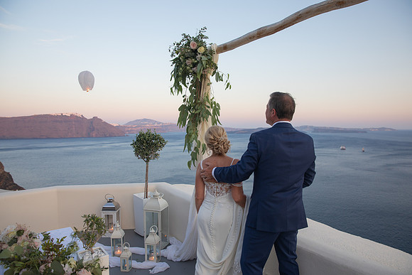 Canaves Oia Weddings - Panorama Balcony