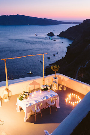 Canaves Oia Weddings - Panorama Balcony