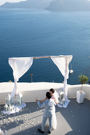 Canaves Oia Weddings - Panorama Balcony