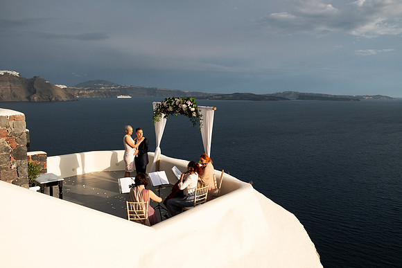 Canaves Oia Weddings - Panorama Balcony